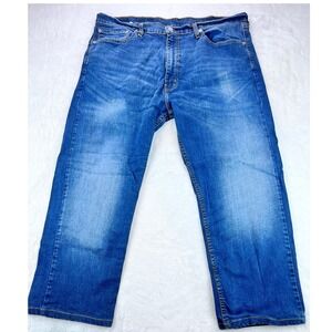 Levi Strauss Co Mens W40 L30 Blue Denim Jeans Straight Leg Classic Fit